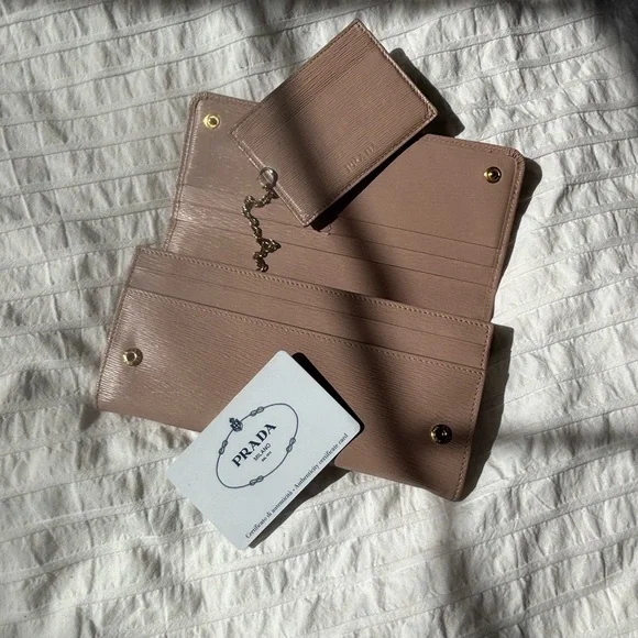Prada Cammeo Leather Wallet
